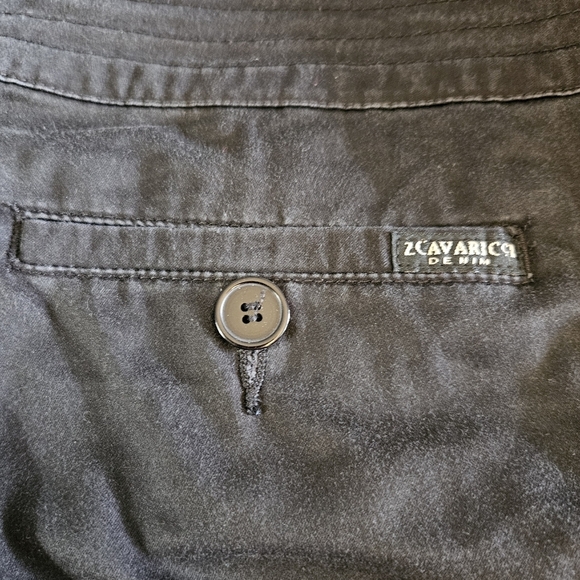 Z. Cavaricci Women's Cropped Cotton Pants Black Size 14 - Picture 6 of 11